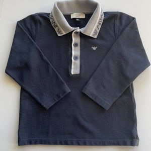 Armani Boys’ Long Sleeve Polo Shirt